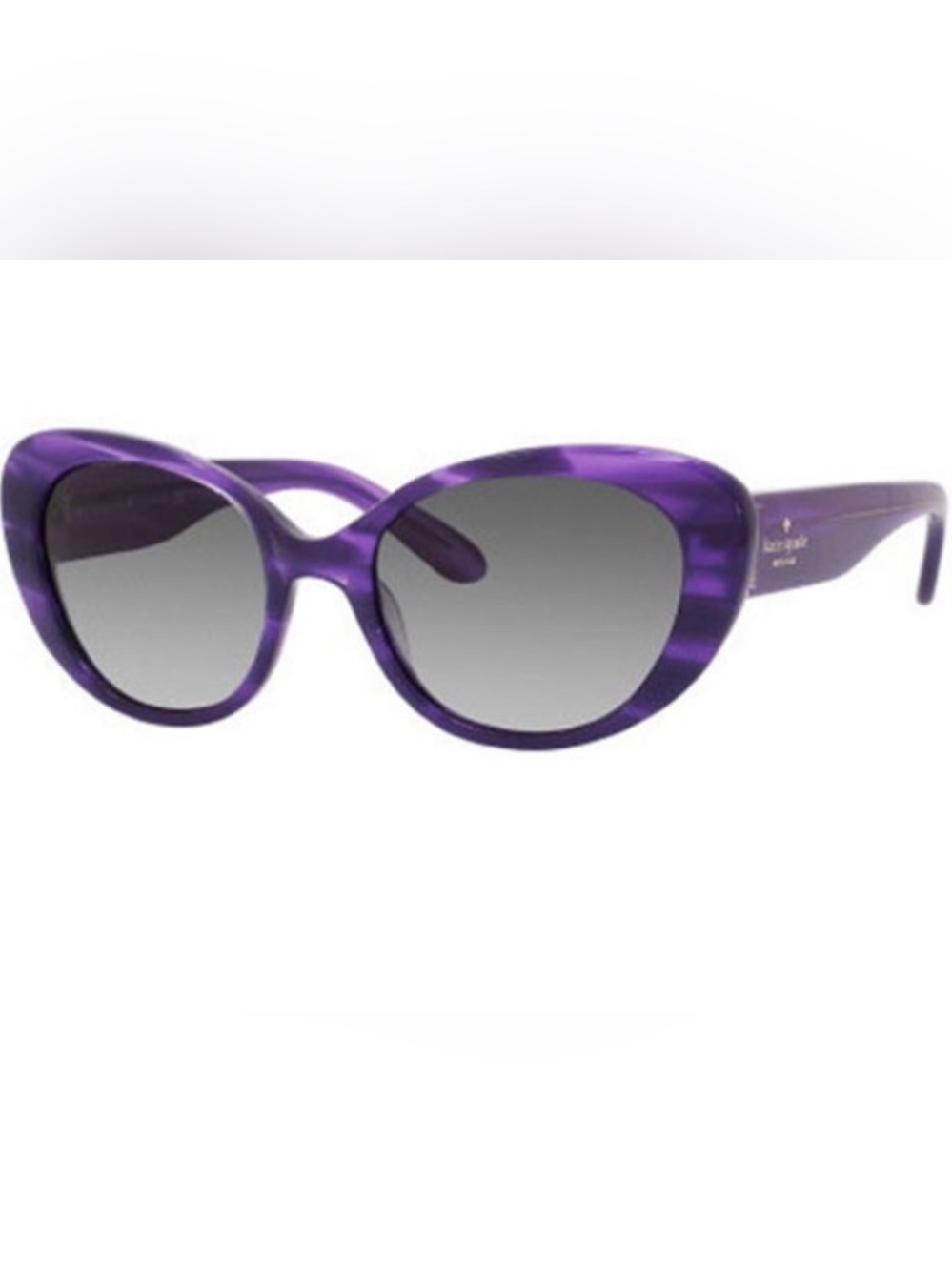 Kate Spade ♠️ Franca Purple Cat 🐈‍⬛ Eye Sunglasses & Case